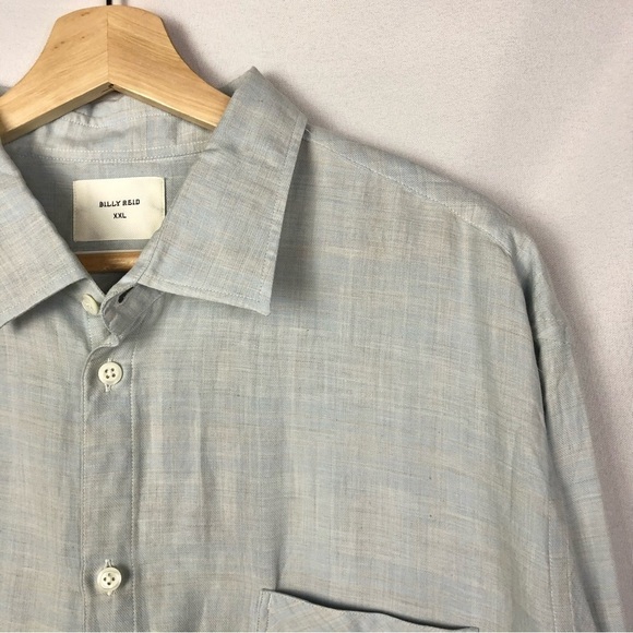 Billy Reid Light Blue Long Sleeve Button Down XXL - Picture 3 of 3